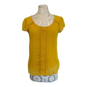 Lauren Conrad Yellow Women's Top